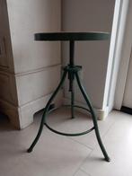 Metalen draaikruk met houten zitting, Ophalen, In hoogte verstelbaar, Zo goed als nieuw, Overige materialen