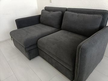 Donkergrijze bankstel