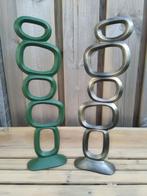 Ornament Organisch zwart - groen - goud, Antiek en Kunst, Ophalen of Verzenden