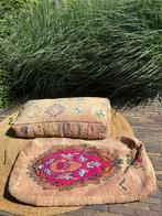 Vintage Marokkaanse poef vloerkussen, Huis en Inrichting, Gebruikt, 125 cm of meer, Boho, Ophalen of Verzenden
