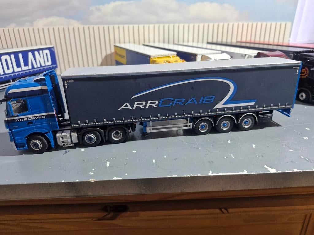 Mercedes actros 6x2 twin steer met huiftrailer wsi, Ophalen of Verzenden, Zo goed als nieuw, Bus of Vrachtwagen, Wsi