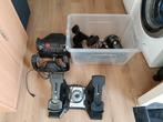Logitech Saitek Flight simulator set, Computers en Software, Joysticks, Ophalen, Gebruikt