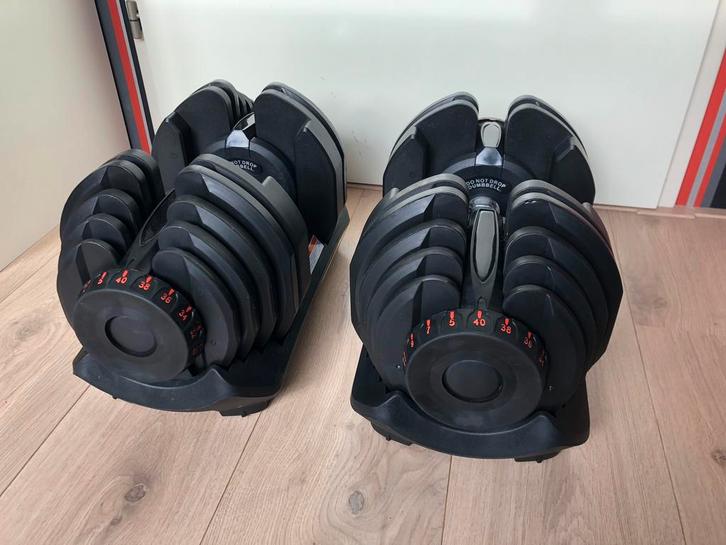 Nieuwe verstelbare dumbbell(s) | 5 tot 40 KG | 17 standen, Sport en Fitness, Fitnessmaterialen, Nieuw, Dumbbell, Armen, Benen