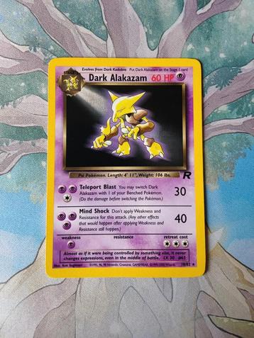 Pokemon team rocket dark Alakazam 18/82 beschikbaar voor biedingen