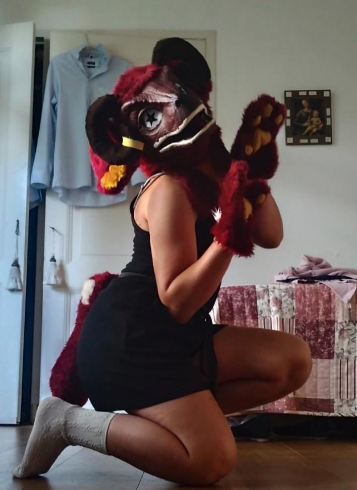 Fursuit dinomask partial!, Hobby en Vrije tijd, Kostuums, Theaterbenodigdheden en LARP, Nieuw, Ophalen of Verzenden