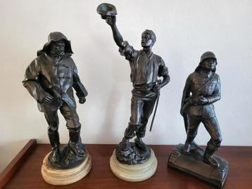 3 bronzen beelden
- 2x brandweerman - mijnwerker beschikbaar voor biedingen