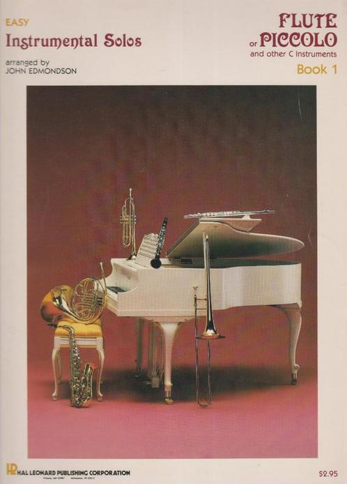 JOHN EDMONDSON - Easy Instrumental Solos - FLUTE or PICCOLO, Muziek en Instrumenten, Bladmuziek, Gebruikt, Artiest of Componist