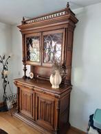 Mechelse Kast – Glas-in-lood, Hout – Eind, Antiek en Kunst, Antiek | Meubels | Kasten, Ophalen
