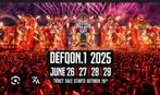 Defqon 1 ticket van 26 Juni t/m 29 Juni festival + camping, Tickets en Kaartjes, Eén persoon, Meerdaags