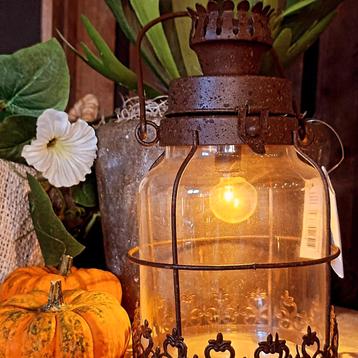 Countryfield LED Lantaarn - Roestkleur - Nieuw beschikbaar voor biedingen