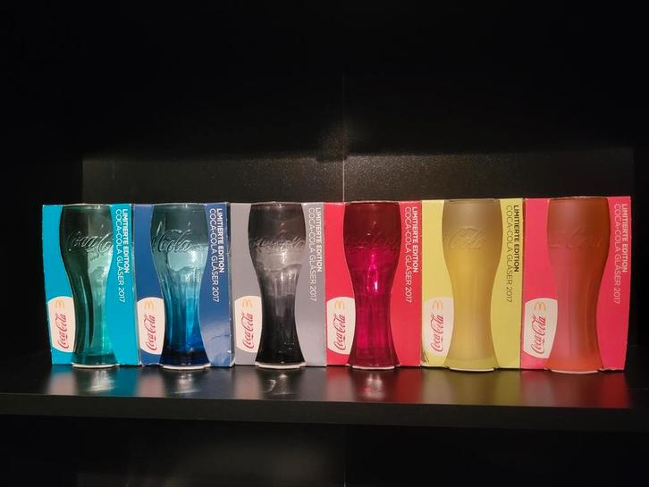 Complete set Coca Cola glazen Mc Donalds 2017 Duitsland, Verzamelen, Glas en Borrelglaasjes, Nieuw, Frisdrankglas, Ophalen