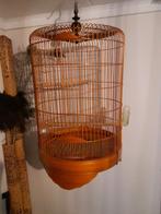 Houten ronde vogelkooi, Ophalen of Verzenden, Zo goed als nieuw, Hout, Vogelkooi