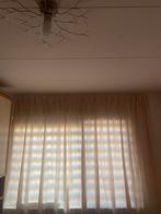 Gordijnen stof 2 stuks ( Beige ) met haakjes (OPHALEN), Ophalen of Verzenden, Zo goed als nieuw, Beige, 200 cm of meer
