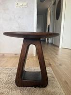 Bijzettafel, Huis en Inrichting, Tafels | Bijzettafels, Minder dan 55 cm, Rond, Zo goed als nieuw, Ophalen