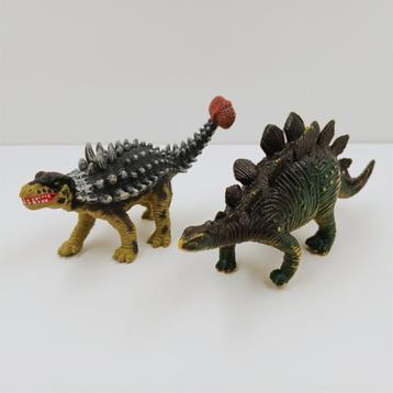 Ankylosaurus en Stegosaurus Chap Mei Dinosaurus Speelfiguren beschikbaar voor biedingen