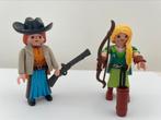 Playmobil. Indiaanse en cowgirl., Ophalen of Verzenden, Gebruikt