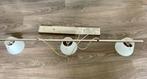 Design Hanglamp rvs melkglas met dimmer, Ophalen, Zo goed als nieuw