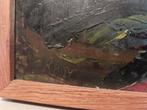 Vintage Abstract Schilderij RM 1954 - Ingelijst olieverf, Ophalen of Verzenden