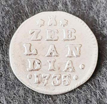 dubbele wapenstuiver zeeland 1735/1734 overslag beschikbaar voor biedingen