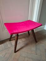 Vintage Voetenbankje - Stijlvol & Uniek!, Minder dan 50 cm, Minder dan 50 cm, Ophalen of Verzenden, Stof