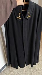 Vintage militaire Zwarte Mantel met Gouden Details, Kleding | Heren, Ophalen of Verzenden, Gedragen, Overige maten, Zwart