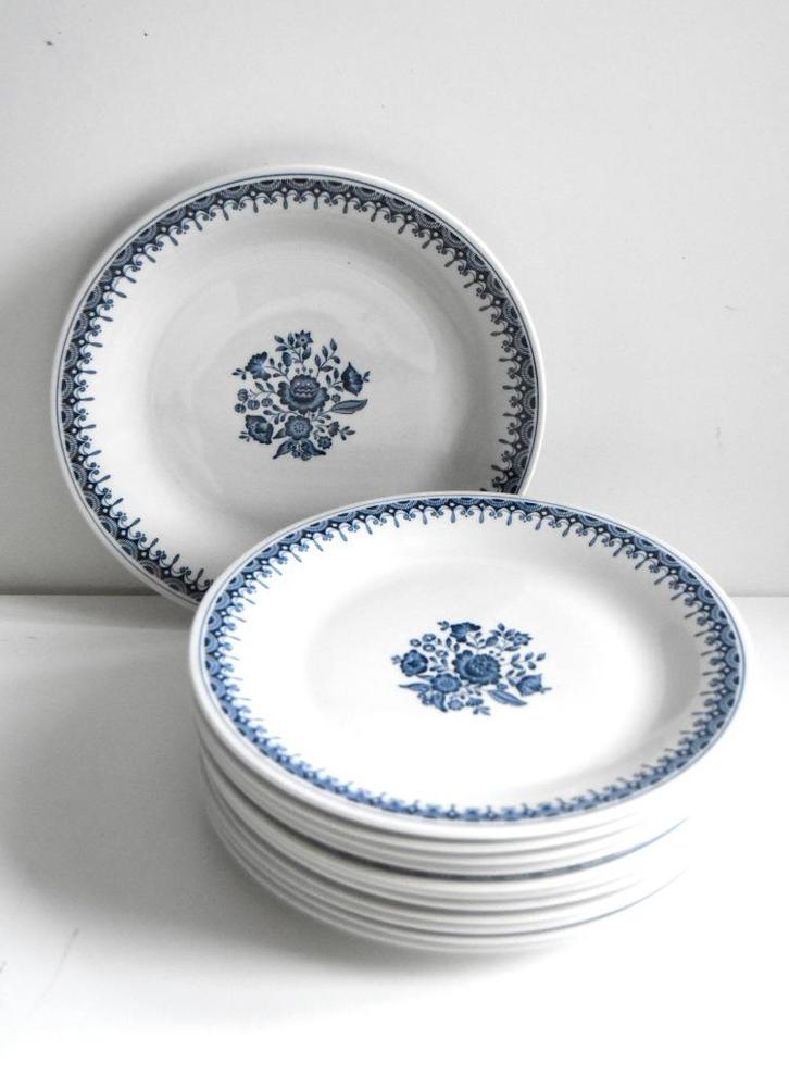 12 ontbijtbordjes Petrus Regout, Royal sphinx, als nieuw, Antiek en Kunst, Antiek | Servies los, Ophalen of Verzenden