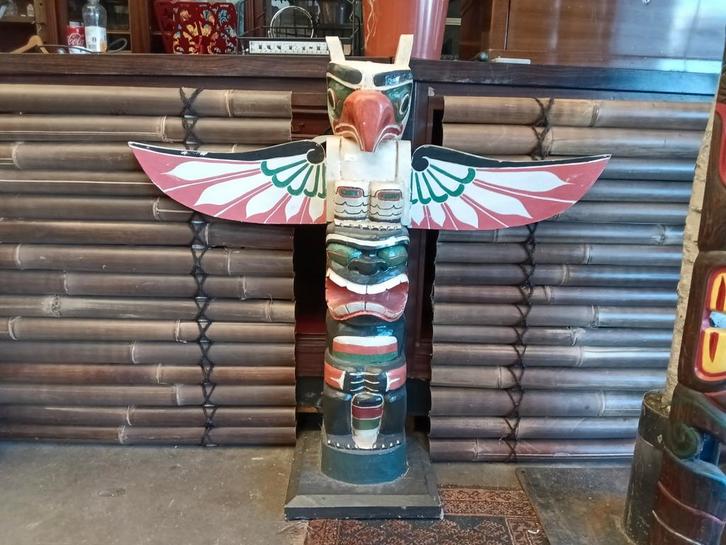 Decoratieve Totempaal, Antiek en Kunst, Kunst | Beelden en Houtsnijwerken, Ophalen of Verzenden