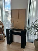 Wandtafel / Console • Zwart Hout (H90xB67xD30), Huis en Inrichting, Tafels | Sidetables, Ophalen, Zo goed als nieuw
