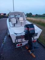 Visboot shetland 535(omgebouwd)met 60 pk mercury trailer enz, Watersport en Boten, Ophalen, Gebruikt, Minder dan 70 pk, 3 tot 6 meter