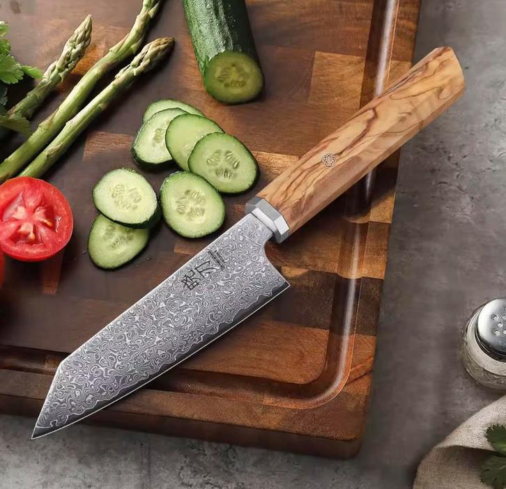 Professioneel Japans Damascus Mes - Nieuw, Huis en Inrichting, Keuken | Bestek, Nieuw, Verzenden