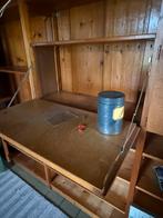 Vintage Houten Wandmeubel met Bureau, Kinderen en Baby's, Ophalen, Gebruikt