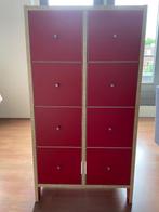 IKEA ladekast rood, Huis en Inrichting, Ophalen, 5 laden of meer, 50 tot 100 cm, Zo goed als nieuw