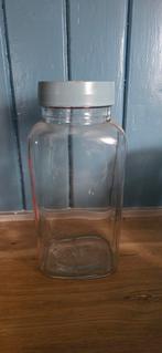 Vintage glazen snoeppot pot van Melle Rotterdam, Ophalen of Verzenden