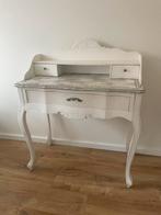Brocante kaptafel van hout met lades, Huis en Inrichting, Ophalen, Gebruikt, 50 tot 100 cm, Minder dan 100 cm