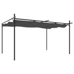 AANBIEDING | Pergola met uitschuifbaar dak antraciet! GRTS B, Verzenden, Nieuw, 250 cm of meer, Palen