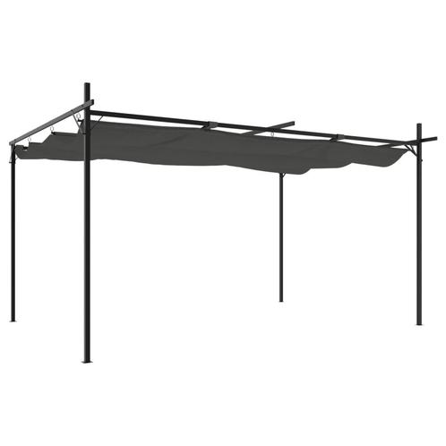 AANBIEDING | Pergola met uitschuifbaar dak antraciet! GRTS B, Tuin en Terras, Palen, Balken en Planken, Nieuw, Palen, 250 cm of meer