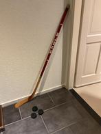 Ijshockey stick met 3 pucks, Sport en Fitness, IJshockey, Ophalen of Verzenden, Gebruikt, Stick