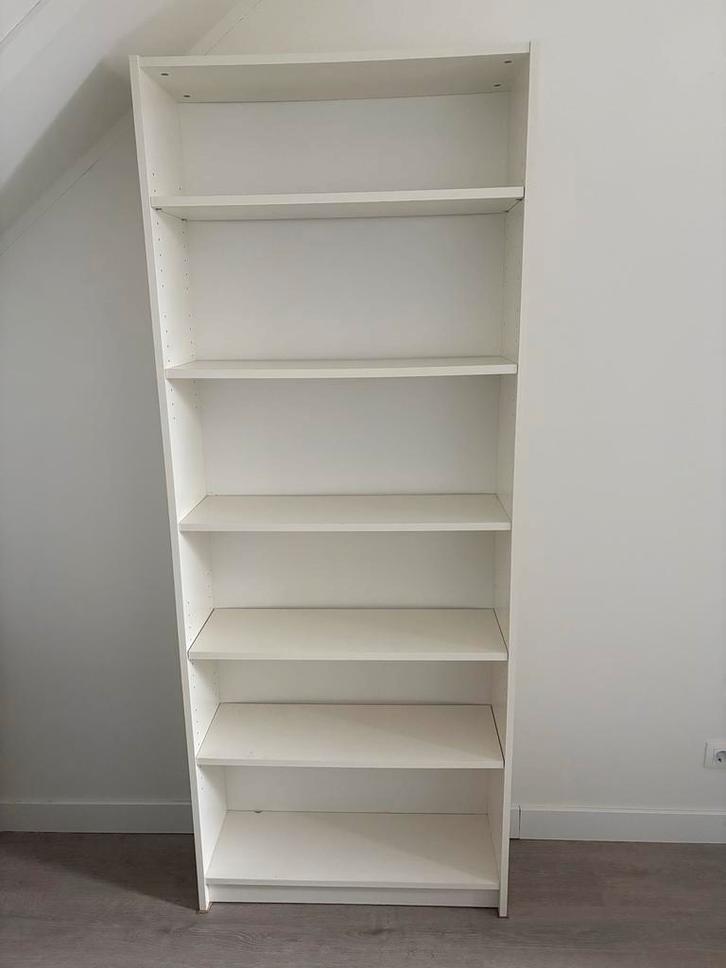 Billy Boekenkast Wit 80x28x202 cm, Huis en Inrichting, Kasten | Boekenkasten, Gebruikt, 50 tot 100 cm, 200 cm of meer, 25 tot 50 cm