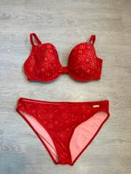 Bikini rood met stippen. Top maat 36E, broekje maat 40., Sunseeker, Ophalen of Verzenden, Zo goed als nieuw, Bikini