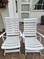 4 stevige tuinstoelen, Ophalen, Zo goed als nieuw, Kunststof, Verstelbaar