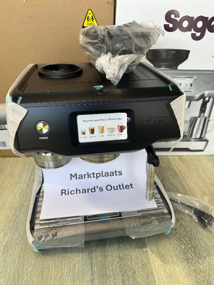 SAGE Oracle Touch Black Truffle - Nieuw in doos - Garantie, Witgoed en Apparatuur, Koffiezetapparaten, Nieuw, Koffiebonen, Espresso apparaat