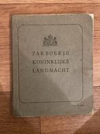 Zakboekje Landmacht KNIL Nederlands-Indië 1946-1948, Ophalen of Verzenden, Landmacht, Nederland, Boek of Tijdschrift
