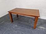 Massief eiken eettafel / eetkamertafel, Ophalen, Gebruikt, Eikenhout, 50 tot 100 cm