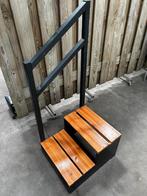 Caravan trap trappetje met armleuning. Mooi van hout, Caravans en Kamperen, Ophalen, Gebruikt