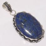 Prachtige zilver hanger met lapis lazuli edelsteen 14,50, Sieraden, Tassen en Uiterlijk, Edelstenen, Nieuw, Verzenden