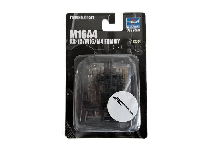 Trumpeter AR15/M16/M4 F. M16A4 1:35 TRU-00511, Hobby en Vrije tijd, Modelbouw | Figuren en Diorama's, Nieuw, 1:35 tot 1:50, Ophalen of Verzenden