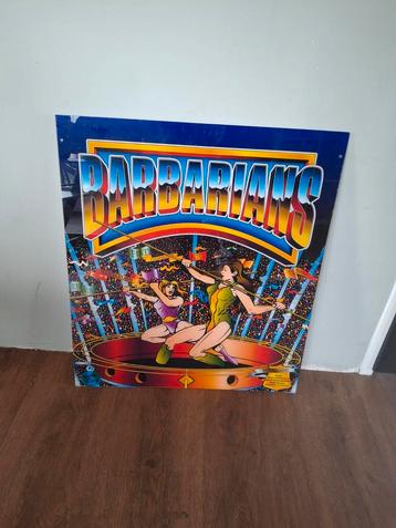 Flipperkast/ arcadekast plaat Barbarians beschikbaar voor biedingen