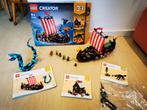 lego creater 31132 - Vikingschip en de Midgaardslang, Kinderen en Baby's, Speelgoed | Duplo en Lego, Ophalen of Verzenden, Gebruikt