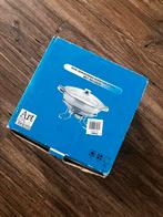 RVS Wokpan met Rechaud - Ideaal voor Feestdagen!, Ophalen of Verzenden, Zo goed als nieuw