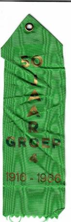 vaantje 50 jaar groep 4 Utrecht  1916-1966, Verzamelen, Scouting, Verzenden, Gebruikt, Embleem, Speld of Insigne